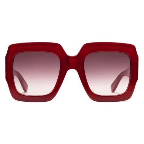 gucci black and red sunglasses|unisex red gucci sunglasses.